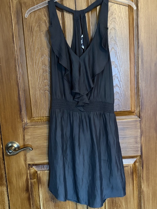 American Eagle Outfitters Dresses & Skirts - American Eagle Outfitters Black Ruffle Front Mini Dress